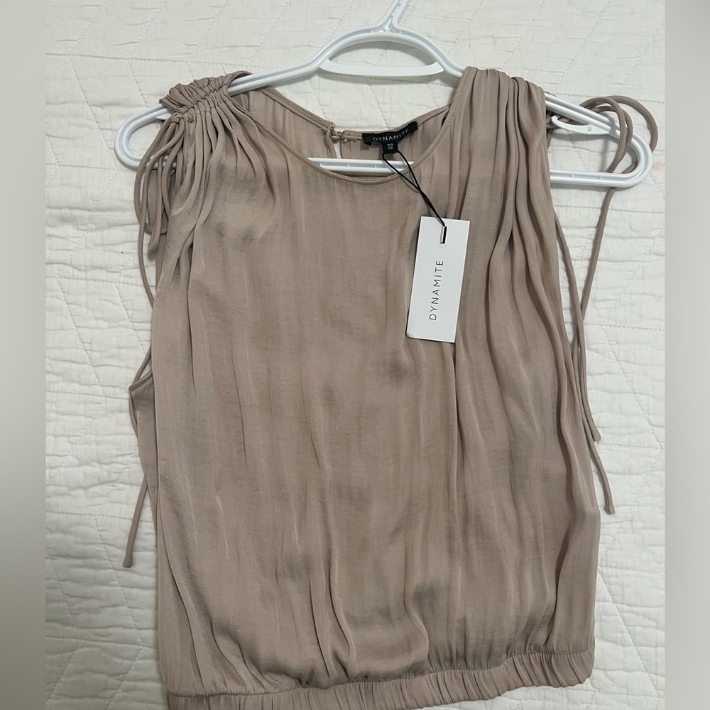 dynamite satin shirt
